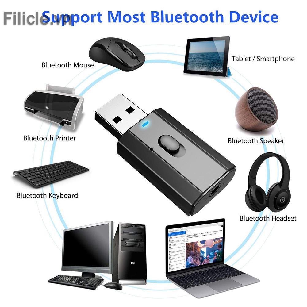 Usb Nhận Tín Hiệu Âm Thanh Bluetooth Không Dây Cho Pc Tv