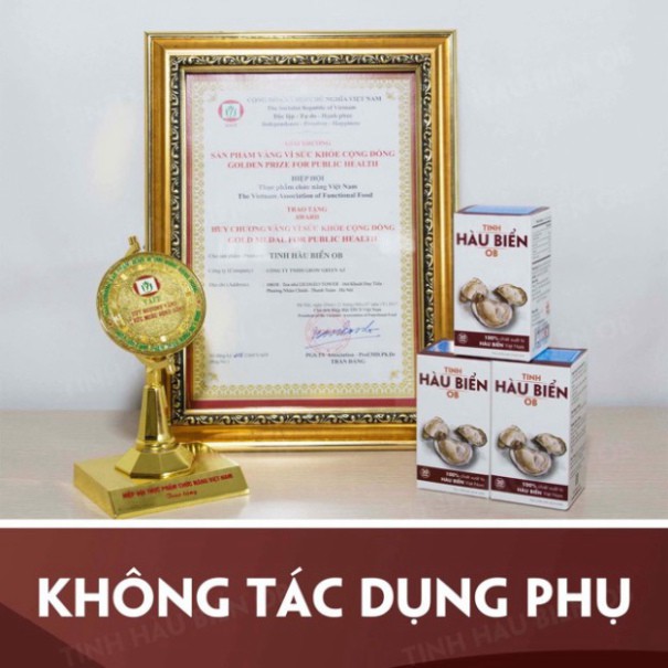 GIÁ CHUA TỪNG CÓ Tinh Chất Hàu Biển OB - Tăng chất lượng tinh trùng số 1, hỗ trợ cải thiện tình trạng rối loạn cương dươ