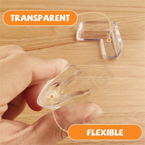 Bộ 4 Miếng Silicone Bọc Cạnh Bàn Chống Va Chạm Bảo Vệ An Toàn Cho Bé