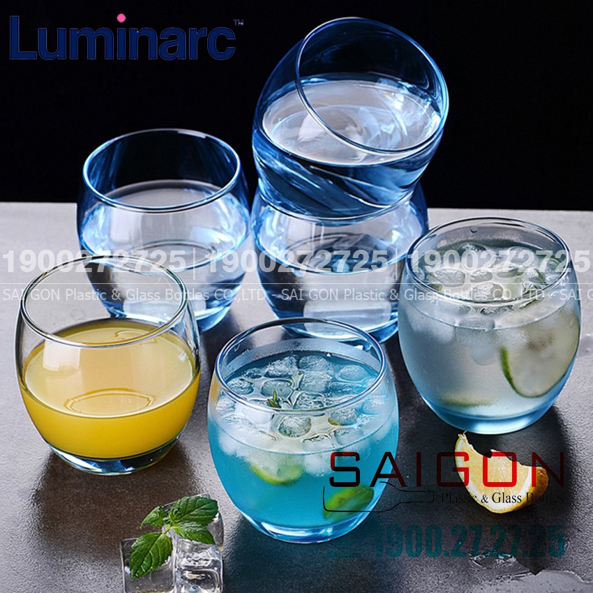 Ly Thủy Tinh Luminarc Salto Ice Blue Rock 320ml | Thủy Tinh Màu Cao Cấp