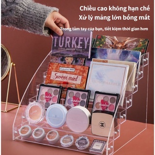 Kệ kệ mỹ mica để bản phấn mắt , kệ đựng sơn móng tay