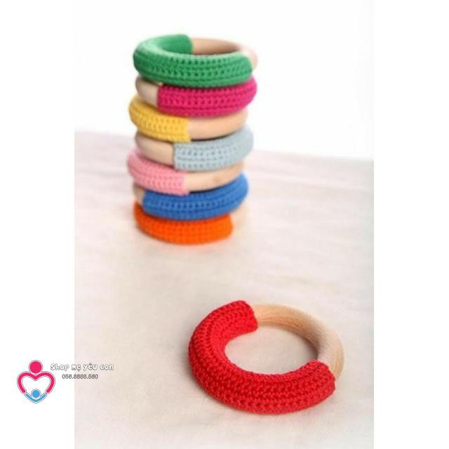 Vòng Gỗ Luyện Tay Montessori 0+