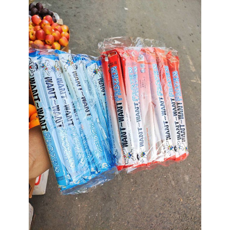 Kem trái cây tươi Want Want đủ mùi vị