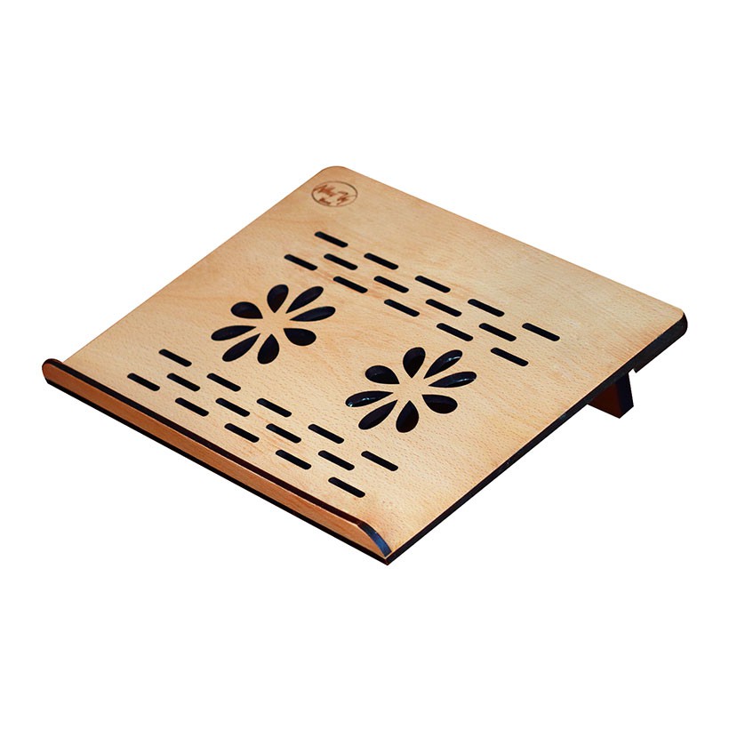 Kệ laptop thông minh có thể gấp gọn vào balô mang đi, kệ để laptop, giá kê đỡ laptop để bàn bằng gỗ 