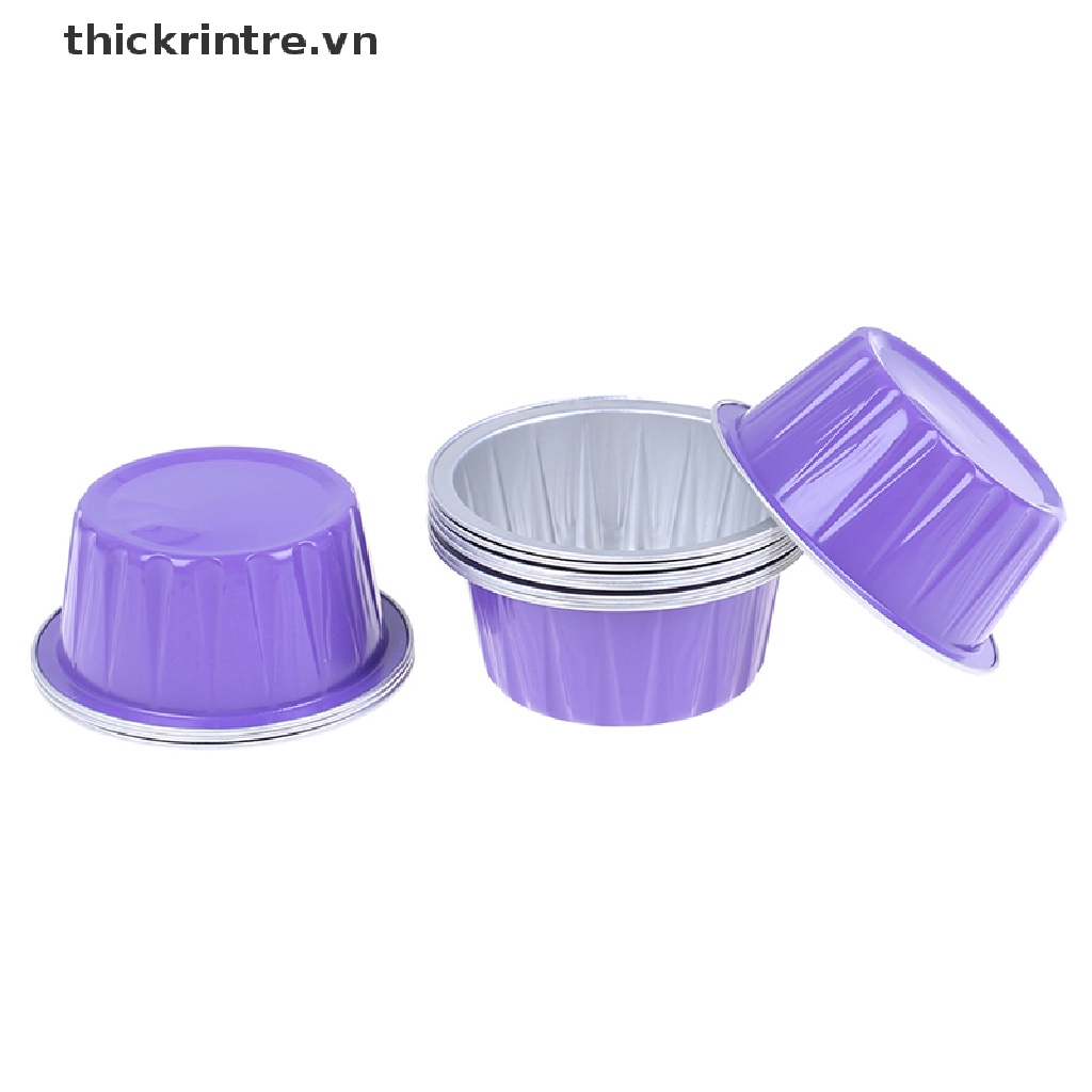 Set 4 / 10 Bát Giấy Nhôm Trái Tim Đựng Sáp Tẩy Lông Tiện Dụng