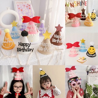Nón sinh nhật in chữ happy birthday dành cho bé gái