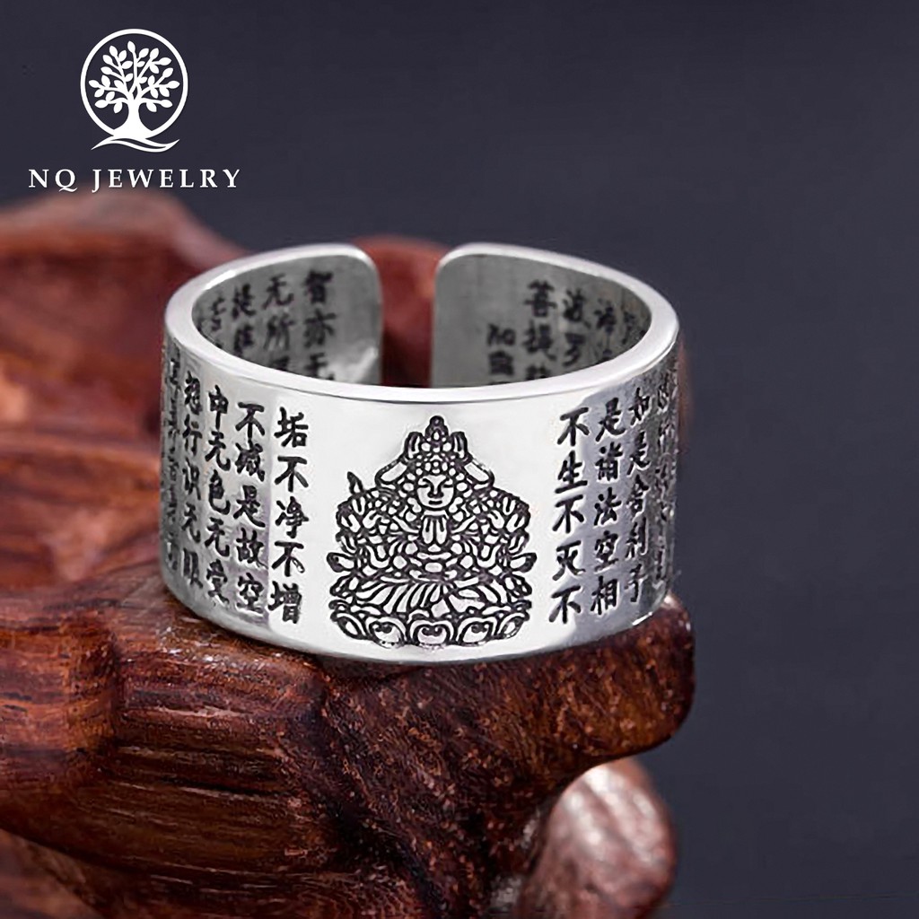 Nhẫn phật bản mệnh tuổi Tý Phật Thiên Thủ Thiên Nhãn Bồ Tát - NQ Jewelry