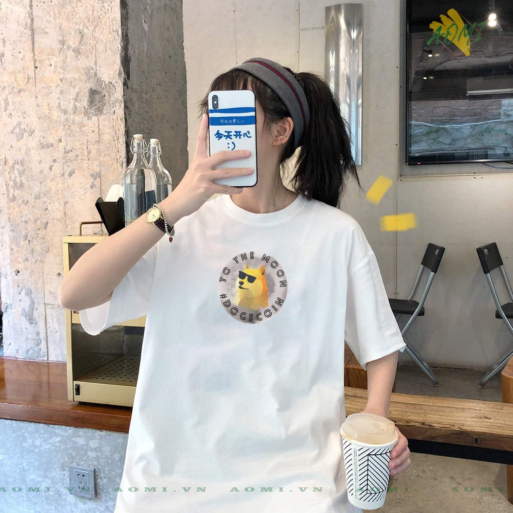 ÁO THUN MEME DOGE COIN NHIỀU MẪU THÚ VỊ PHÔNG NAM NỮ GIA ĐÌNH CẶP ĐÔI CÓ SIZE TRẺ EM AOMIVN