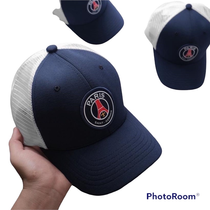 Mũ nón lưỡi trai thời trang Paris PSG pha lưới màu xanh trắng,thiết kế châu âu trẻ trung,cá tính dành cho cả nam và nữ