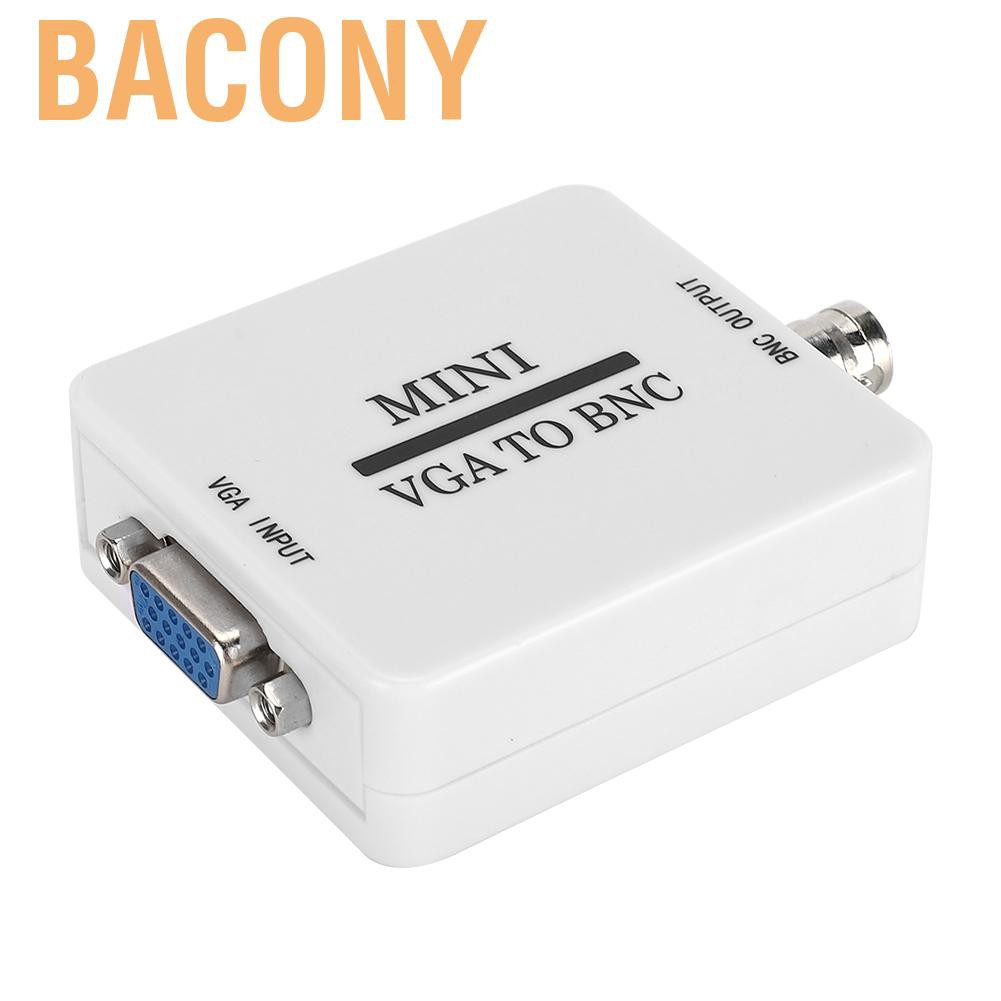 Bacony Mini HD VGA to BNC 1920 X 1080 USB Video Converter for HDTV Monitors TVs Computers