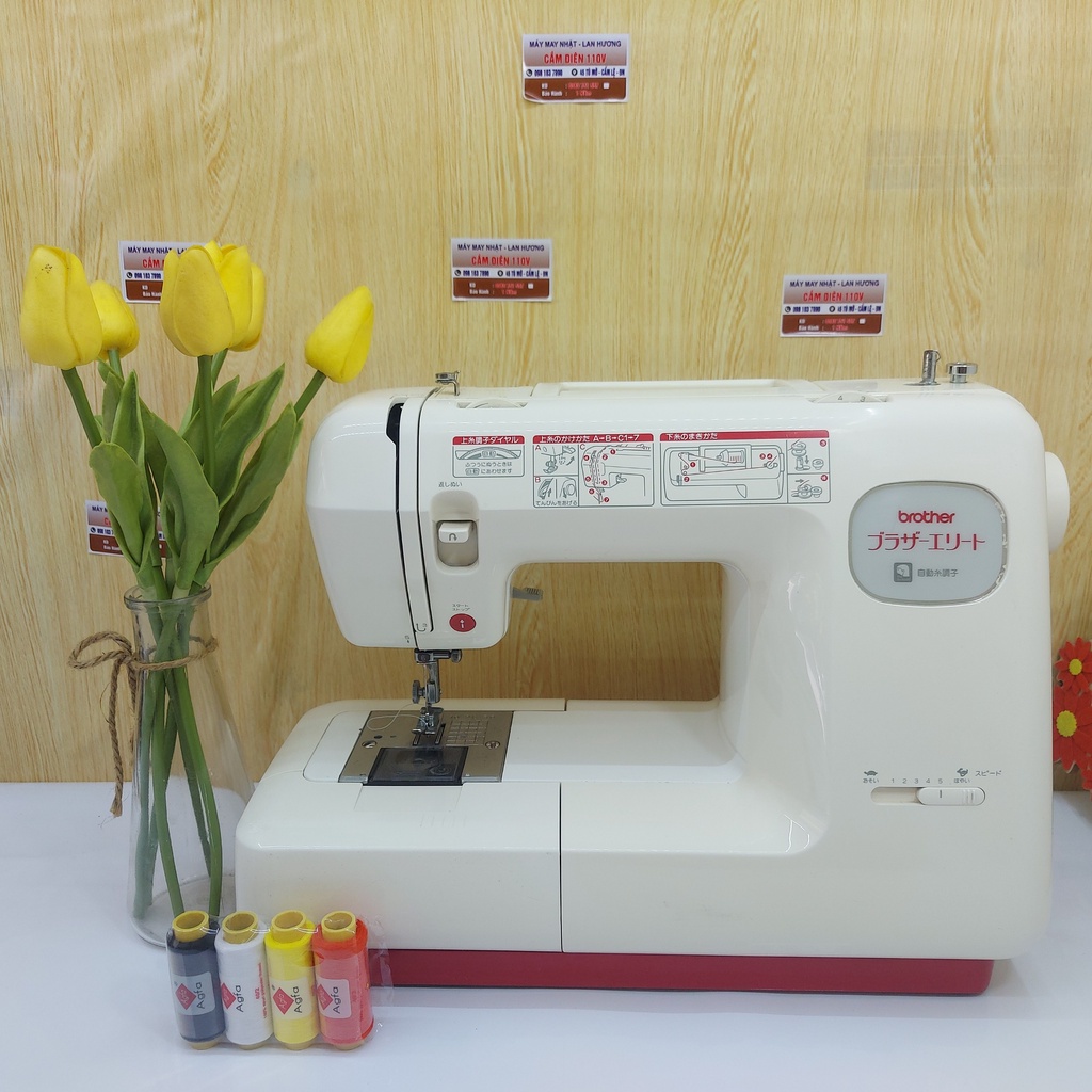 Máy May Gia Đình Nhật Brother May Thẳng- Chạy Khỏe Êm- Máy Cực Bền- Đầm Máy Không Rung Lắc- Còn 2 Mẫu- BH 1 Năm