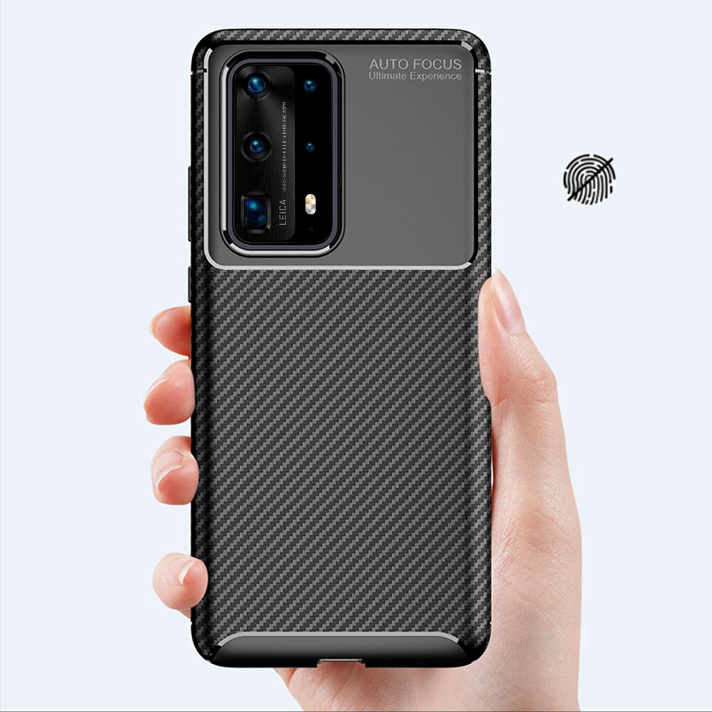 Ốp lưng sợi carbon cho Huawei P40 Pro+ P40 Pro Plus
