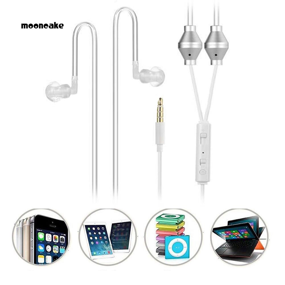 Tai Nghe Chống Bức Xạ Hình Mặt Trăng 3.5mm Có Mic Cho Iphone