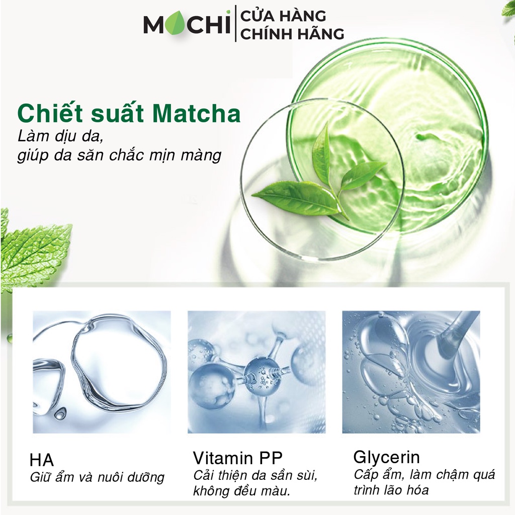 Mặt Nạ Ngủ Matcha Trà Xanh Laikou Dưỡng Trắng Da Cấp Ẩm Giảm Mụn Mask Nội Địa Trung MOCHI SHOP