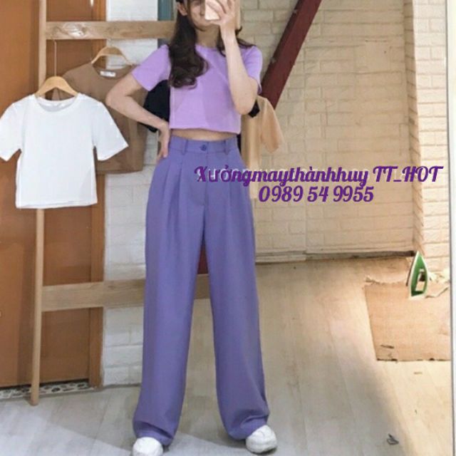 quần ống rộng dài 100cm m3100
