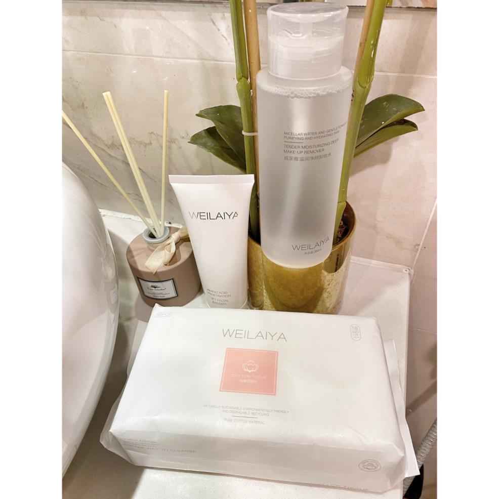 Nước Tẩy Trang Không Cồn Thảo Mộc Weilaiya Chính Hãng Tẩy Sạch Sành Sanh Makeup Kể Cả WaterProof Hợp Với Da Nhạy Cảm | BigBuy360 - bigbuy360.vn