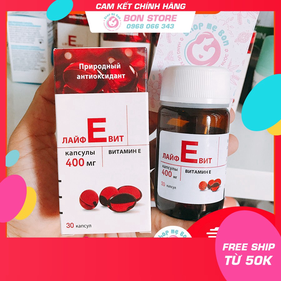 [CHÍNH HÃNG] Vitamin E đỏ Nga 400mg Zentiva lọ 30 viên Date mới nhất - Xuất xứ Nga