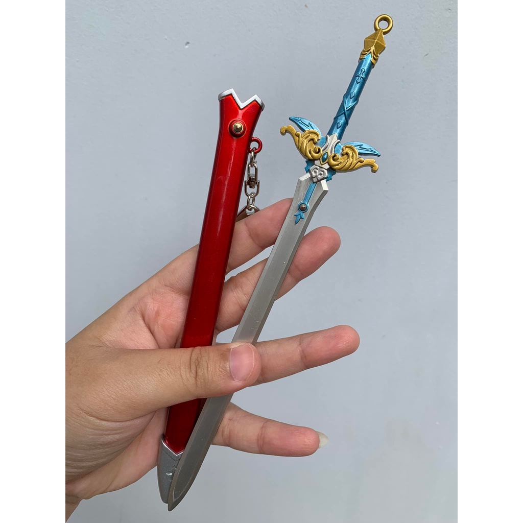 [ Tặng đế ][ 22cm ] Móc khóa hợp kim Asuna phần nào đấy có nút bấm - SAO - Baystore