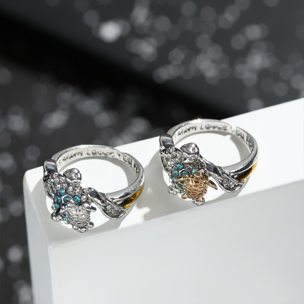 Nhẫn Hình Rùa Biển Độc Đáo Cho Nữ|Áo Thun In Chữ Mom Loves You Forever