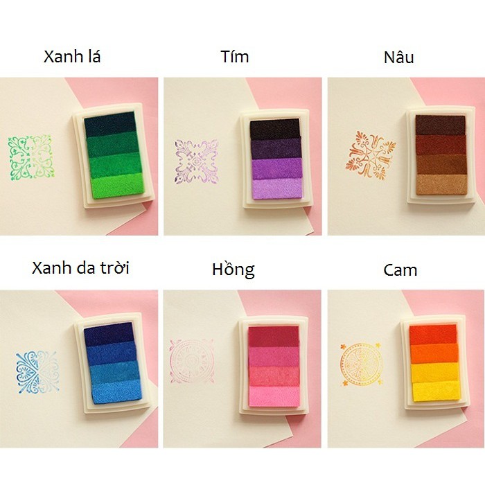 Mực dấu trang trí 4 màu Let's color