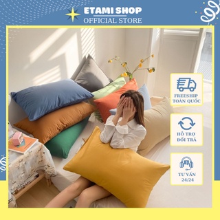 Vỏ gối nằm vỏ gối trơn gối 100% cotton twill trơn màu 50x70cm