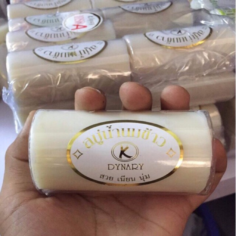 Bánh xà phòng cám gạo Thái Lan Dynary 100gr- cam kết hàng chuẩn Thái Lan (lốc 12 bánh) -HT195