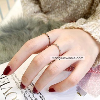 Nhẫn nữ titan White midi