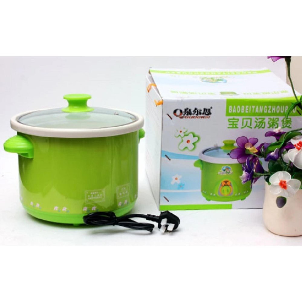 Nồi điện nấu cháo Chậm cho bé, hầm xương, kho cá đa năng, Noi ap suat nau chao cho em be. bảo hành 1 đổi 1 toàn quốc
