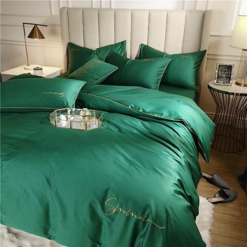 Bộ Chăn Ga Gối Lụa Tencel 60s/4 món đơn sắc nhập khẩu cao cấp | BigBuy360 - bigbuy360.vn