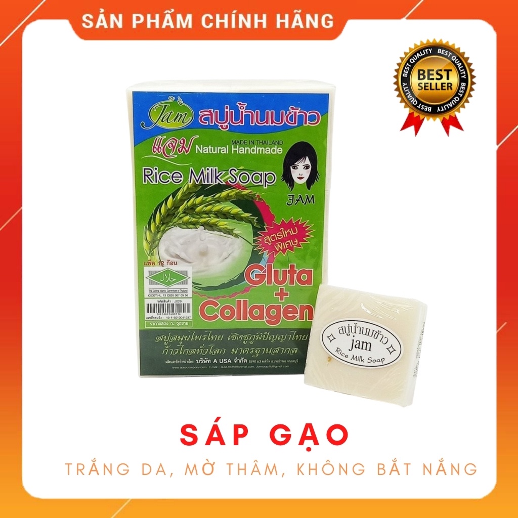 SOAP RỬA MẶT CÁM GẠO SỮA LÀM TRẮNG DA