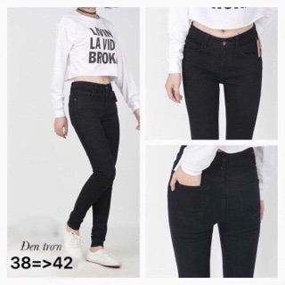 Jeans đen bigsize 60-90kg