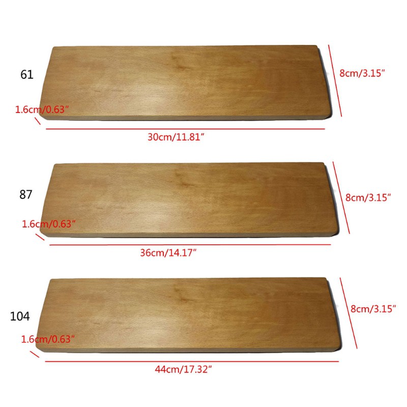 Đệm Cổ Tay Bằng Gỗ Sồi 61 87 104 Phím Tiện Dụng Cho Bàn Phím Cơ