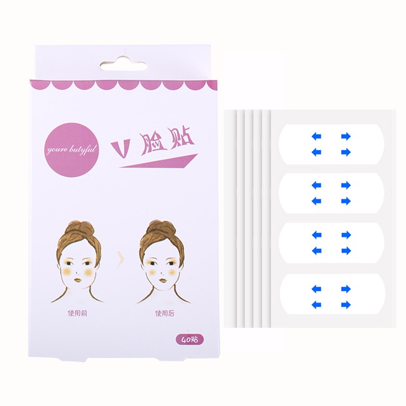 Bộ 40 Miếng Dán Nâng Cơ Mặt Chống Nếp Nhăn Tạo Khuôn Mặt Chữ V