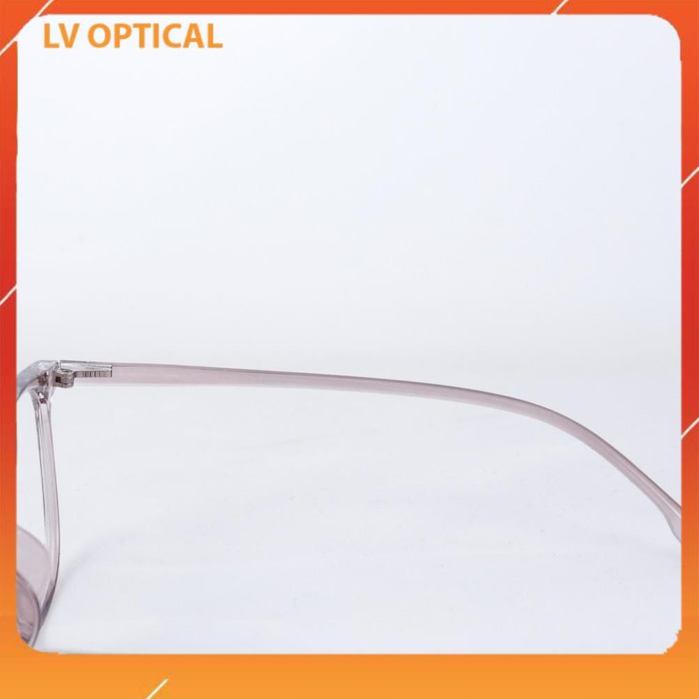 Gọng kính cận nhựa dẻo trong hồng Levi's lắp sẵn tròng 0 độ chống UV [01 đổi 01 trong 10 ngày đầu]