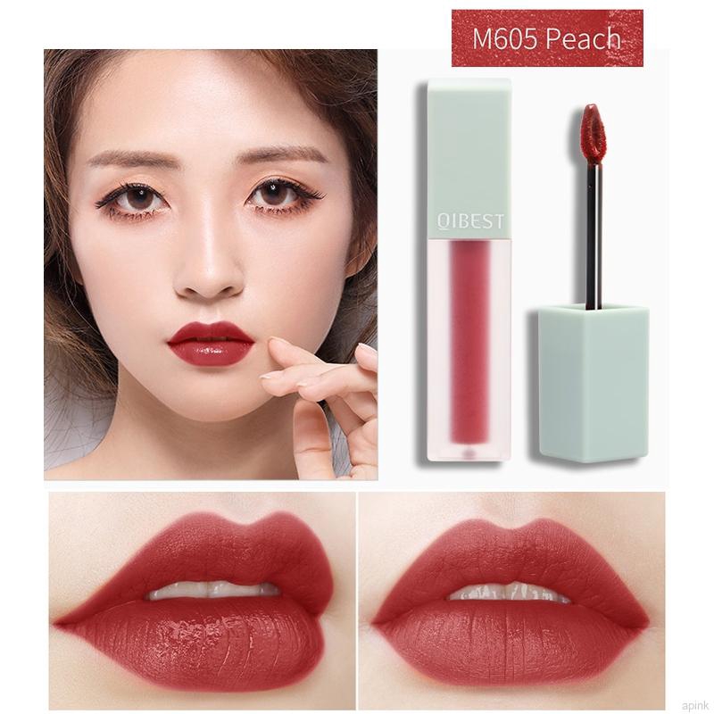 [Hàng mới về] Son kem lì QIBEST kháng nước không dính cốc và lên màu tuyệt đẹp cho phái nữ | BigBuy360 - bigbuy360.vn