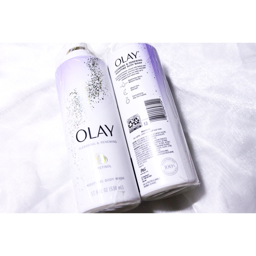 |BILL US| SỮA TẮM OLAY Premium Cleansing & Renewing Body Wash Retinol | OLAY RETINOL GIÚP TRẮNG SÁNG VÀ TRẺ HÓA LÀN DA