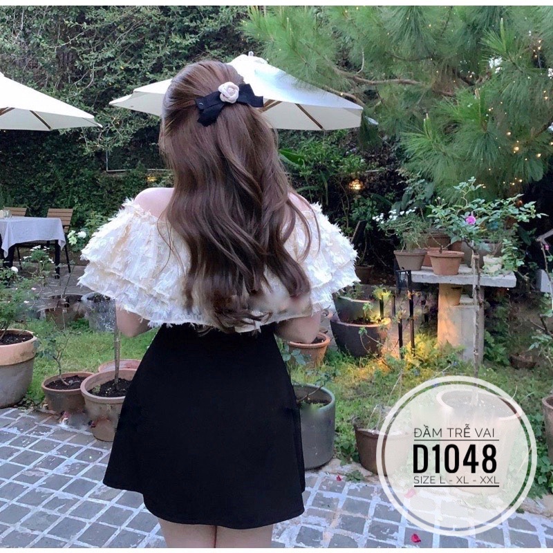 Bigsize Đầm trễ vai D1048