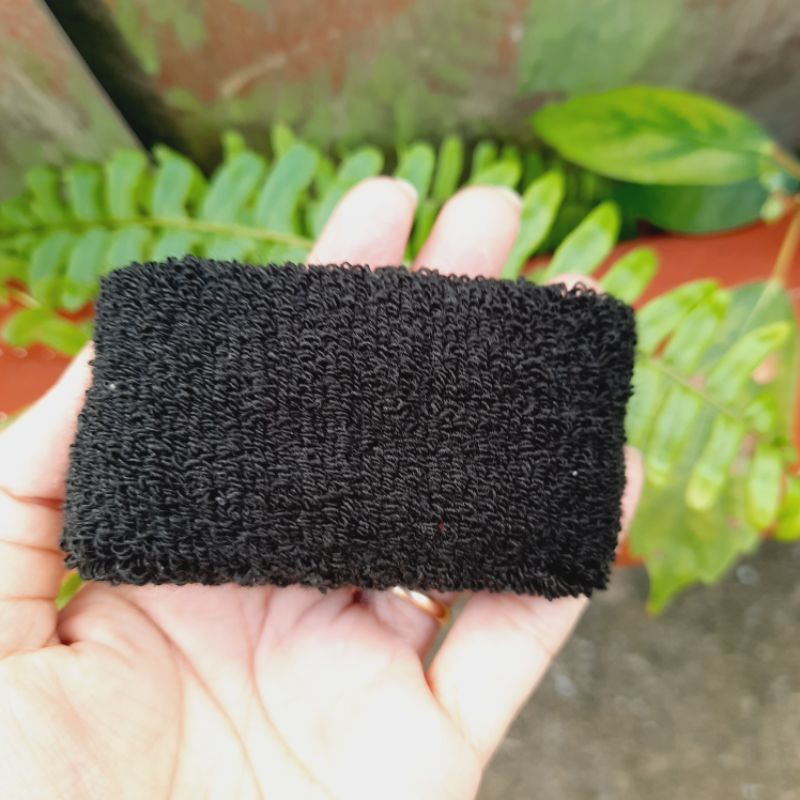 Túi 6 Len cột tóc màu đen loại dày mã 340