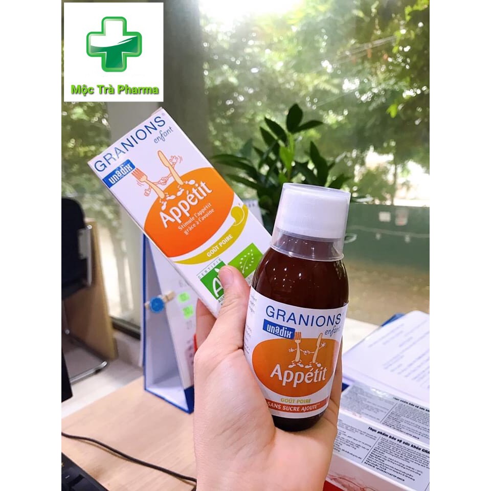 Siro Ăn Ngon Appetit Granions- (Nhập khẩu Pháp) - Kích thích ăn uống ở trẻ em biếng ăn- Chai 125ml