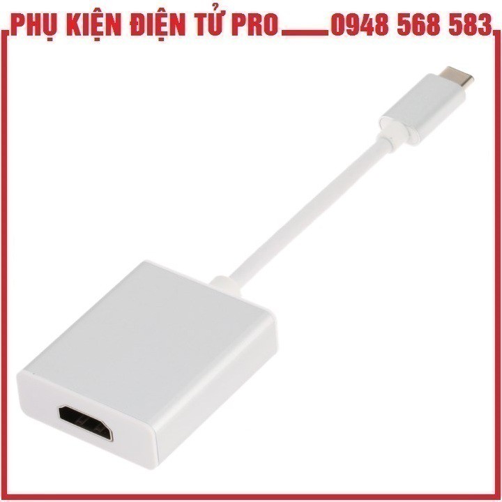 Bộ Chuyển Usb 3.1 Type-C Sang Cổng Hdmi Từ Điện Thoại Lên Tv, Màn Hình Lcd, Máy Chiếu