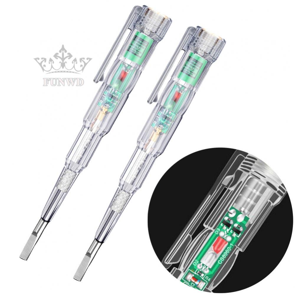 【FUNWD】70-250V Circuit Tester Electric Screwdriver Induction Voltage Detector Pen