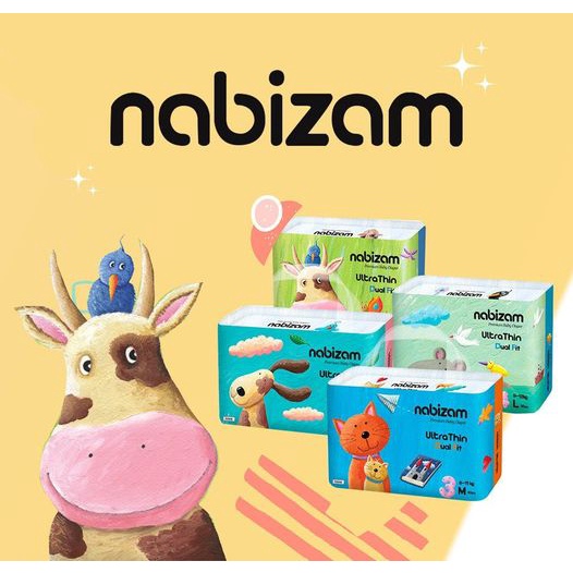 Bỉm dán/quần nội địa hàn Nabizam Ultra Thin S44/M40/L36/XL32