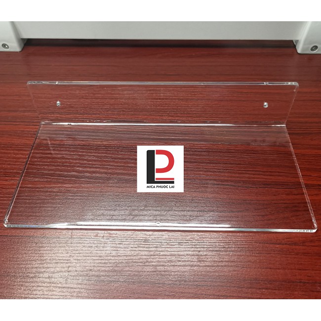 Kệ mica, acrylic chữ L treo tường cao cấp