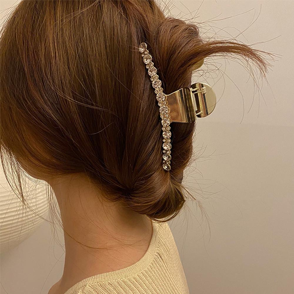 ANEMONE Kẹp Tóc Càng Cua Kim Loại Đính Ngọc Trai Thời Trang Cho Nữ