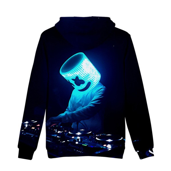 Áo hoodie dáng dài in họa tiết 3D dạ quang cho nam nữ | BigBuy360 - bigbuy360.vn