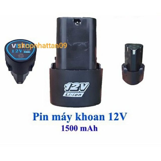 Pin 12v 1500 mAh dùng cho các loại máy khoan pin 12v