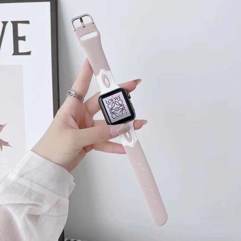 Dây Silicone Cho ĐồNg Hồ Apple 7 6 5 4 3 2 1 SE 45mm 41mm 42mm 38mm iWatch 4 / 5 / 6 / SE 40MMM 44MM
