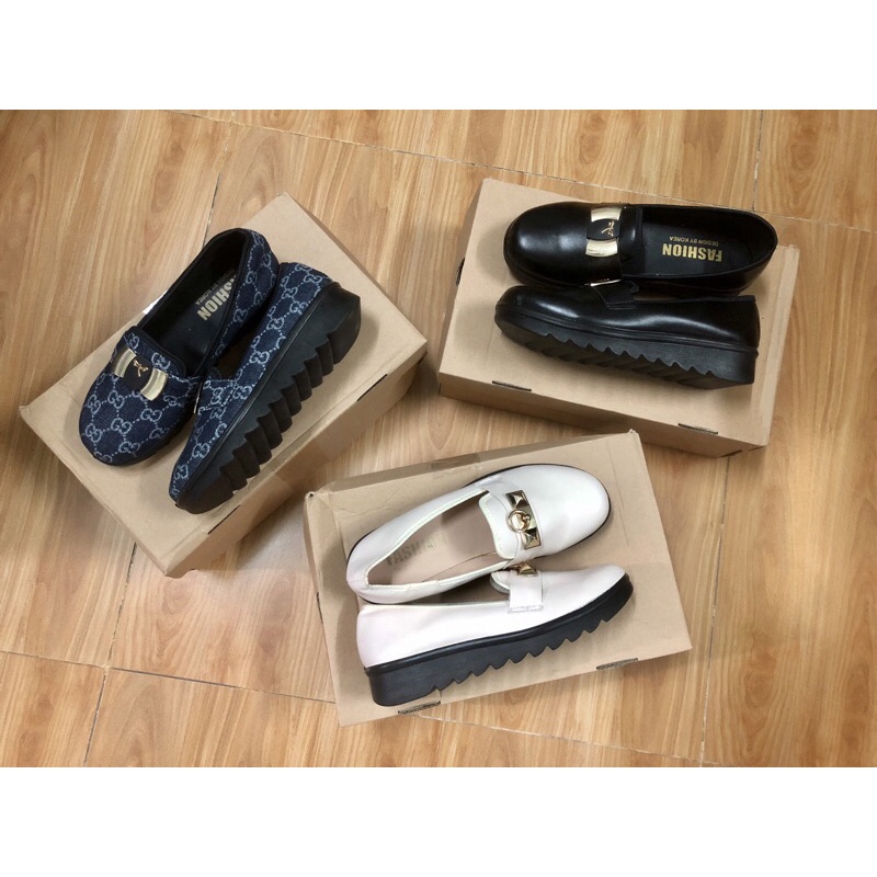 shopsulep giày lười đế độn sz 35