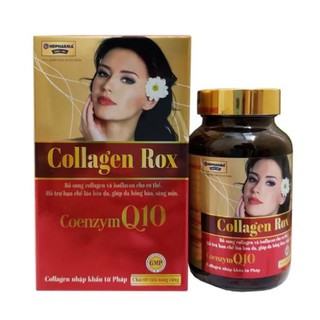 Viên uống sáng da Collagen Rox giúp trắng ngăn ngừa nếp nhăn mờ thâm nám lọ 60 viên