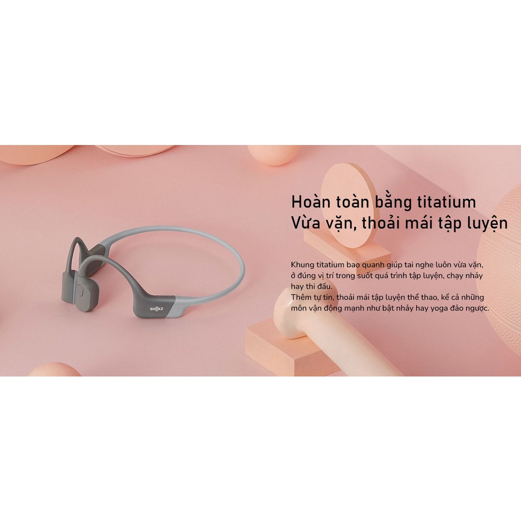 Tai Nghe Thể Thao, Tai Nghe Chạy Bộ Truyền Dẫn Xương Shokz Open run